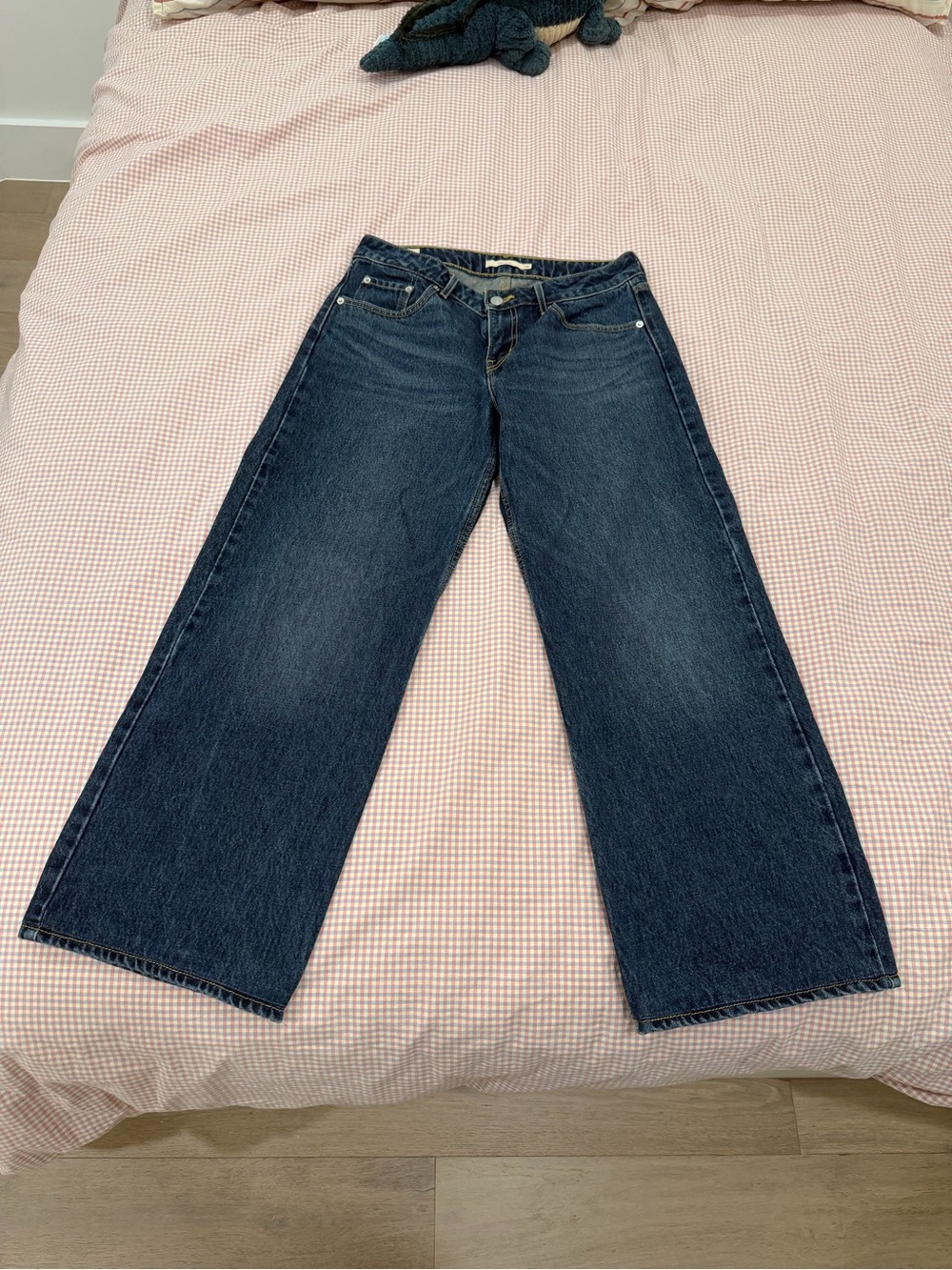 Levi's Dark Blue Wide-Leg Jeans